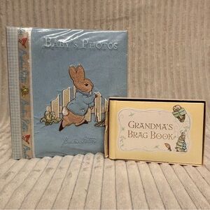 Vintage 1976 Beatrix Potter Baby Album & Grandma Brag Book Heirloom Set
